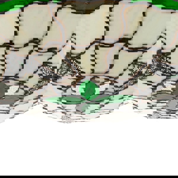 Traditional Butterfly Tiffany Glass Green Pendant Lighting Shade Image 5