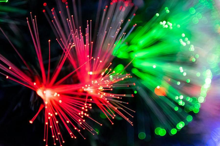 3ft Multicolour Fibre Optic Pre-Lit Christmas Tree with 8 Light Modes and PVC Tips image 6