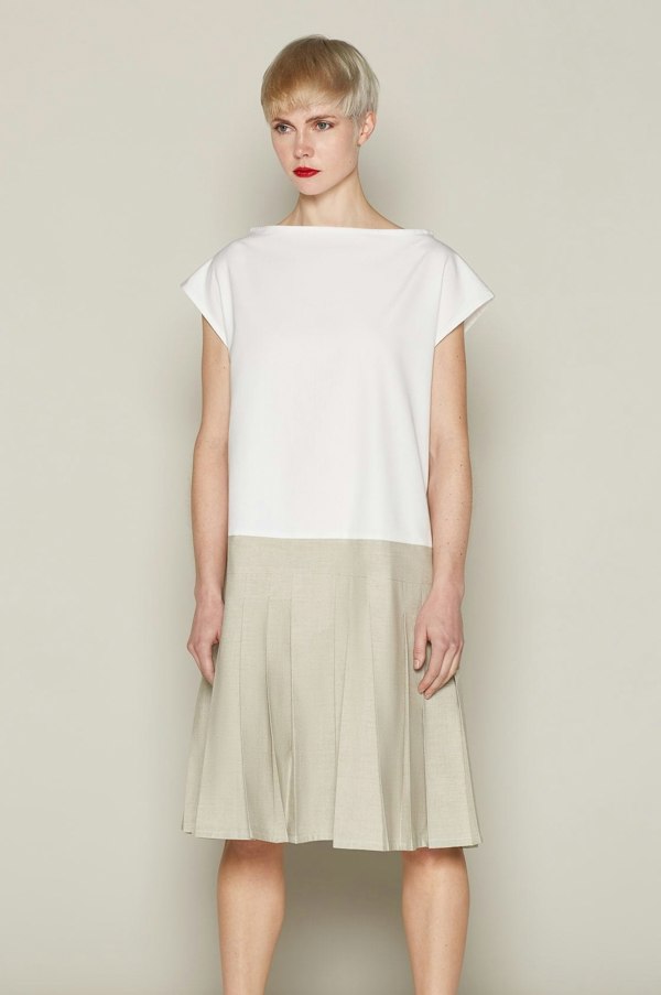 Bo Carter Brigit Dress - White & Beige