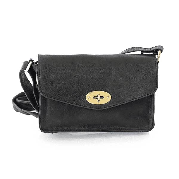 Columbia Ladies Medium Flapover Handbag 1801-BLACK-01