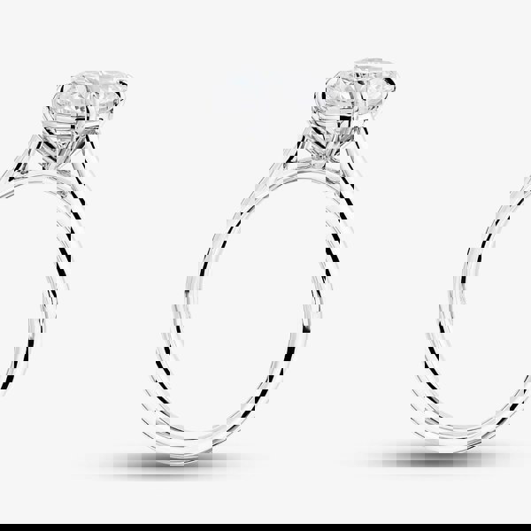 T. H. Baker Platinum 2.05ct Brilliant Cut Lab Grown Diamond 4 Claw Solitaire Ring HLR294-SSRB42