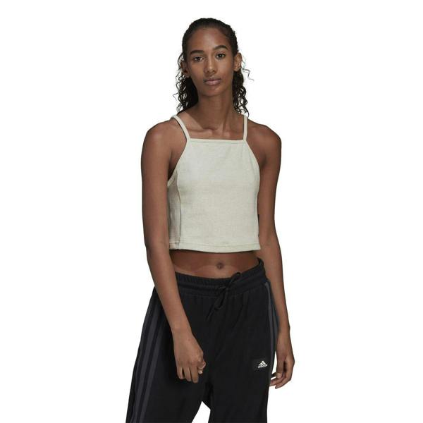 Adidas Womens/Ladies Studio Lounge Ribbed Tank Top - Botanical Garden - 