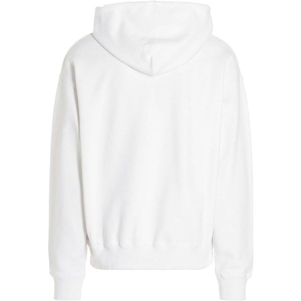 Off-White Off White Spray Helvetica Skate Fit Hoodie - White