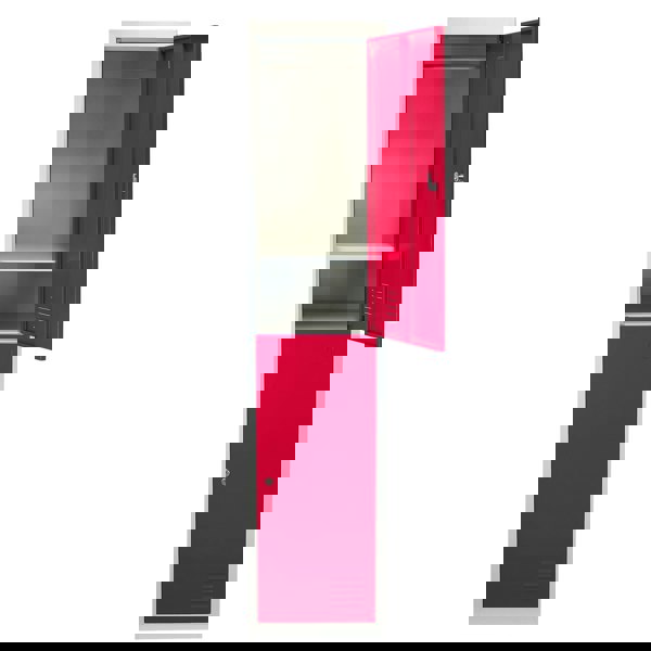 Monstershop Metal Storage Lockers - Two Doors, Flatpacked, Red