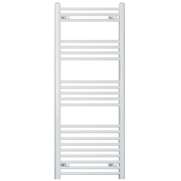 500mm-x-1200mm-Straight-White-Heated-Bathroom-Towel-Rail-Radiator-For-Central-Heating-UK-19mm-Tube