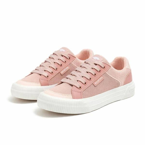 Rocket Dog CHEERY BLOCKED FABRIC Casual Trainers Casual Trainers   in  Pink