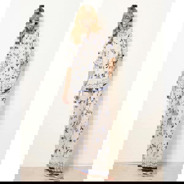 Blue Vanilla Co-Ord Set With Marine-Inspired Print