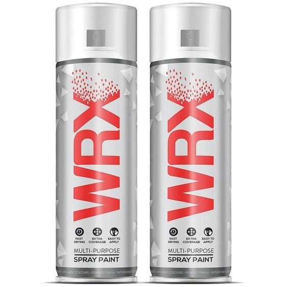 WRX 2X WRX Traffic Black Spray Paints 400ml