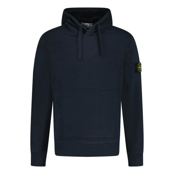 Stone Island Cotton Hoodie Sweatshirt Navy - chancefashionco
