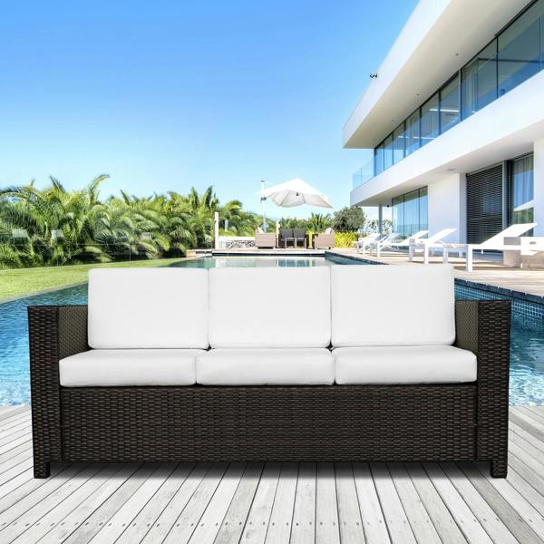 Three-seater Rattan Sofa