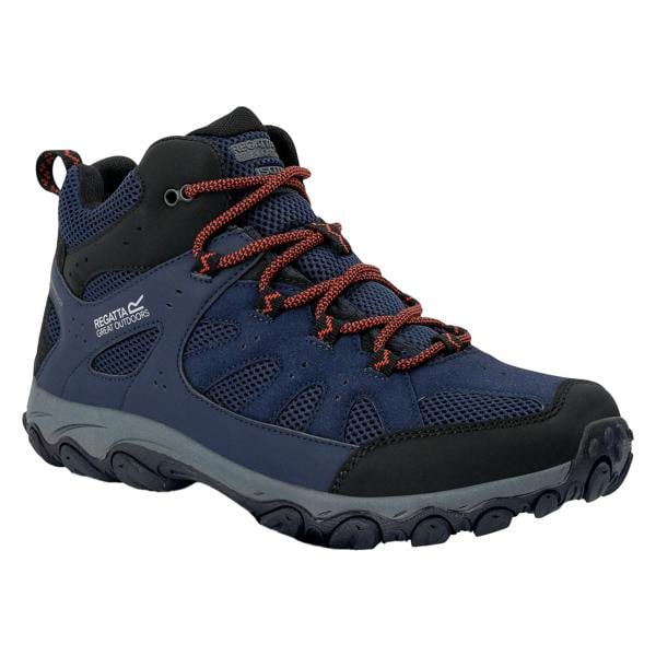 Regatta Mens Edgepoint IV Walking Boots - Navy/Potters Clay - 