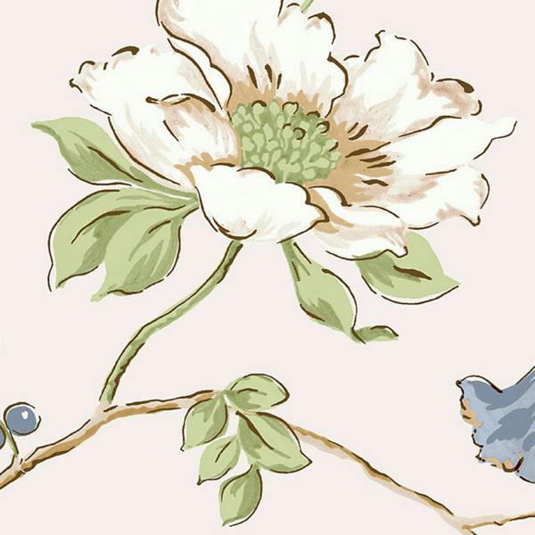 Laura Ashley Pennywell Grove Chalk Blue wallpaper