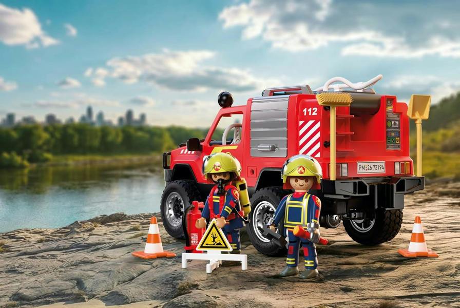 Playmobil Fire Pickup Truck - 72194 Playset