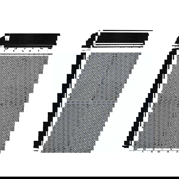 Monstershop Vented Garage Floor Tiles x 225 With Edges - Grey