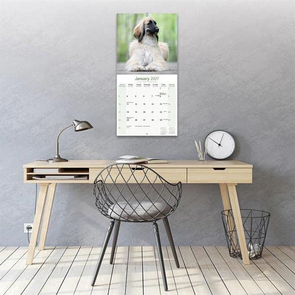 Afghan Calendar 2027, Wall Calendars, Month To View, Dogs, Gift
