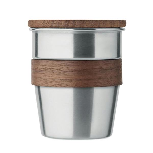 MidOcean Walnut 350ml Tumbler - Matt Silver - 