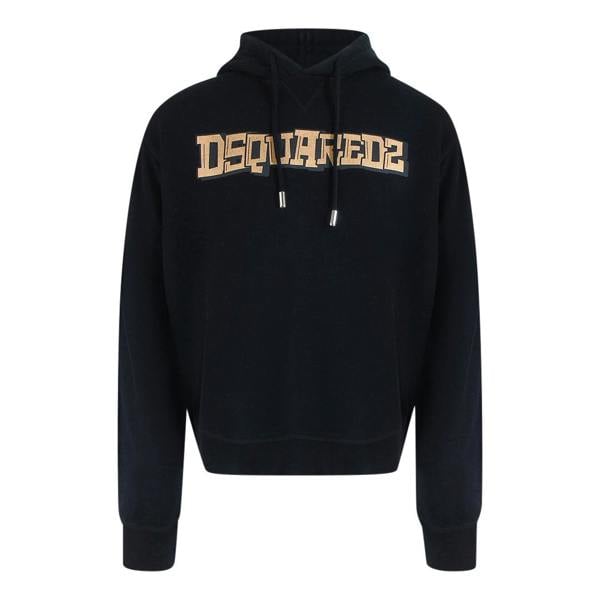 Dsquared2 Stencil Graffiti Logo Black Hoodie