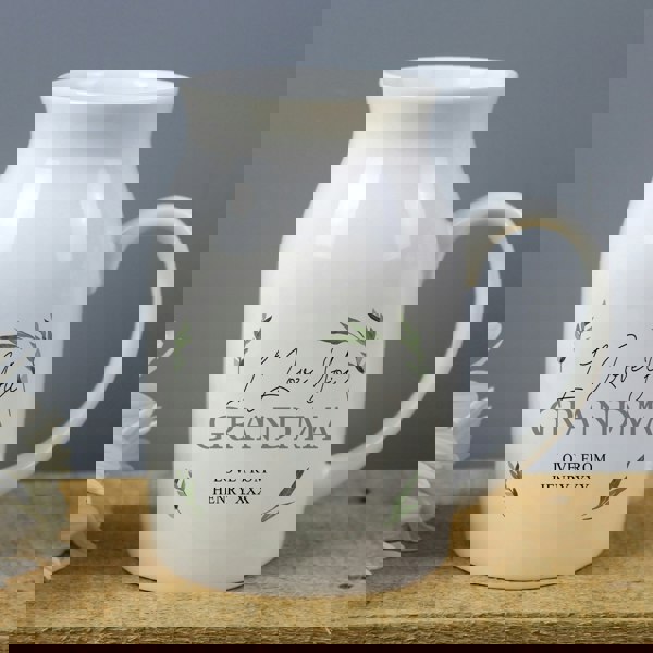 Personalised Memento Company Personalised Botanical Flower Jug Vase