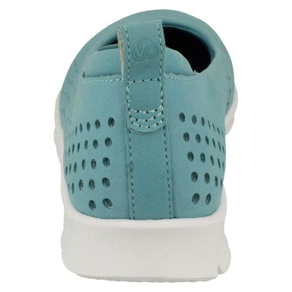 Clarks Ladies Cloud Steppers By Clarks Flat Shoes Step Allena Sea