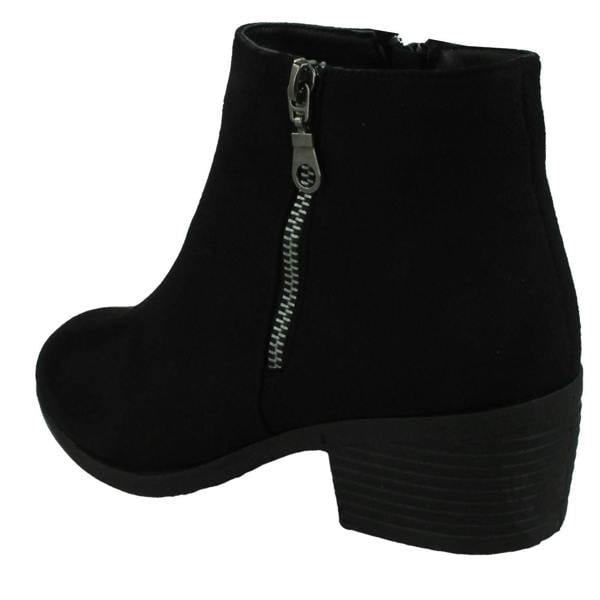 Spot On Ladies Spot On Mid Heel Ankle Boots F51168