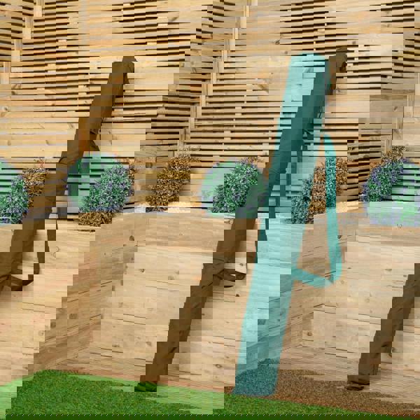 Samuel Alexander 2.7m Outdoor Wooden Garden Parasol Sun Shade with Carry Bag in Green