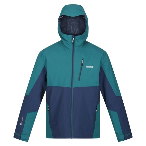 Regatta Mens Wentwood VII 3 in 1 Waterproof Jacket - Pacific Green/Admiral Blue