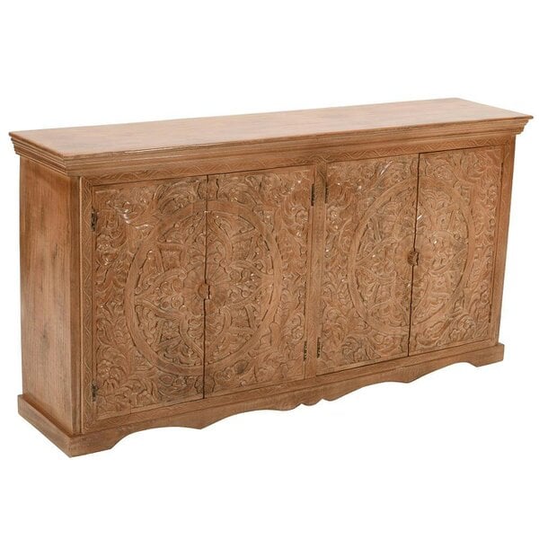 Wyld Haus Brighton Large Mango Wood Sideboard with 4 Doors