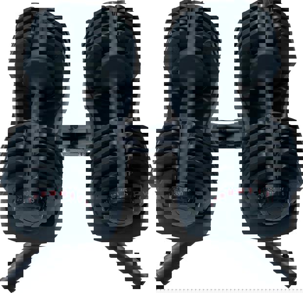 Strongology Durable Steel Universal Adjustable Dumbbell Floor Stand, Space Saver Adjustable Weights Rack with 2 40kg Adjustable Dumbbells