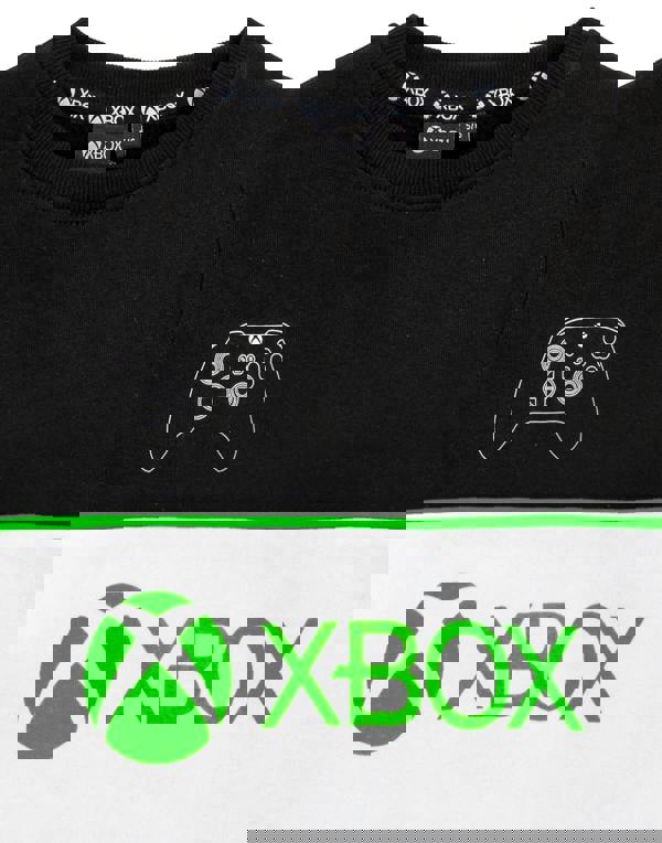 Xbox Boys Black Logo & Controller Graphic Print Sweatshirt
