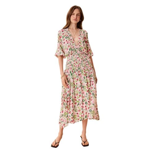 Cath Kidston Womens Strawberry Beach Dress - White