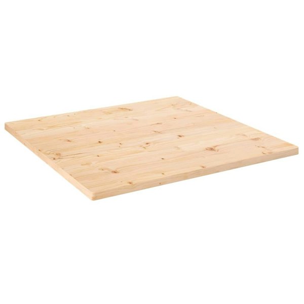 Berkfield Table Top 80x80x2.5 cm Solid Wood Pine Square