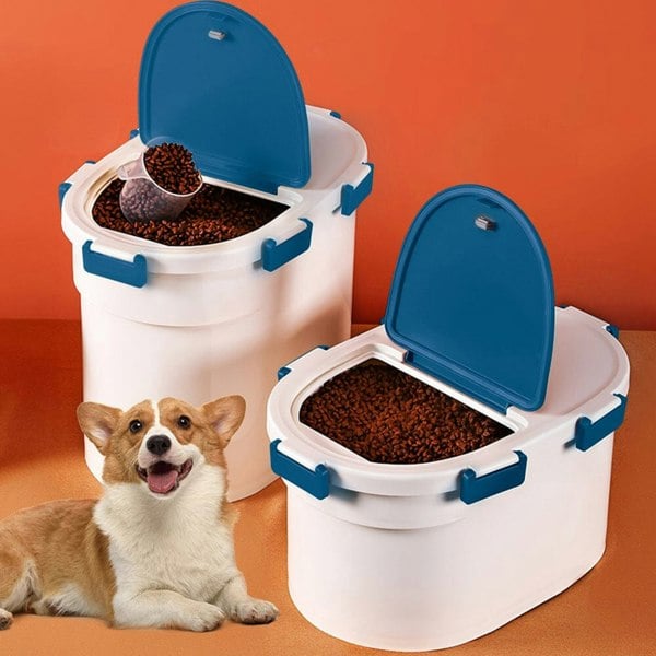 Airtight Pet Food Storage Container for Dogs and Cats Living and Home
