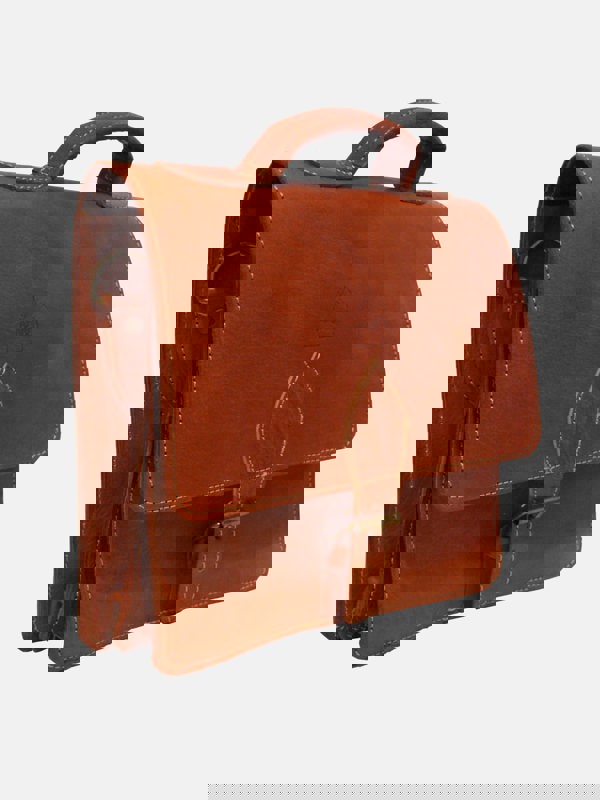 Berber Leather The Casablanca Mini Satchel in Light Brown