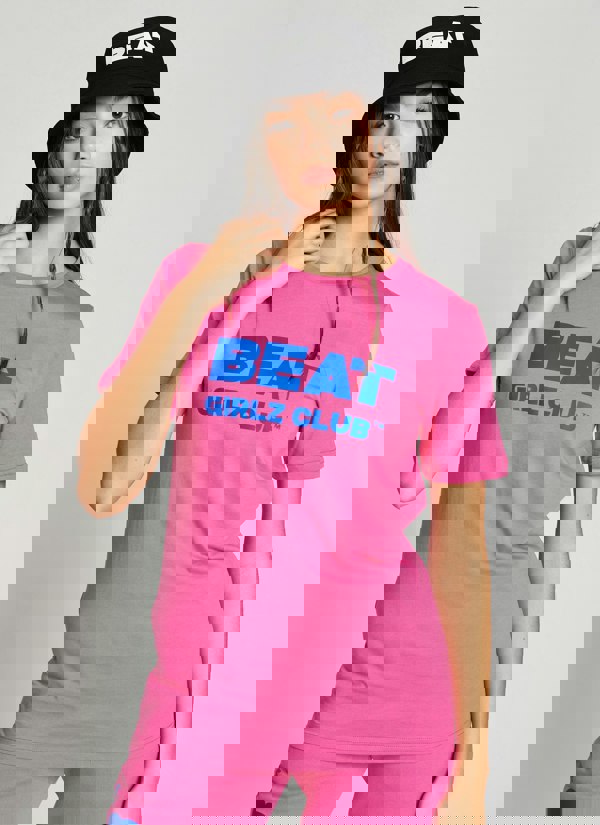 Beat Girlz Club Salto T-Shirt - Shocking Pink