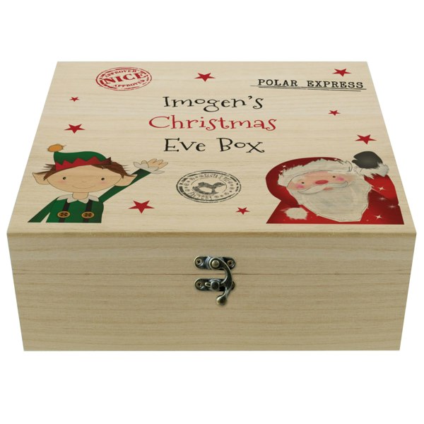 Personalised Memento Company Personalised Wooden Christmas Eve Box