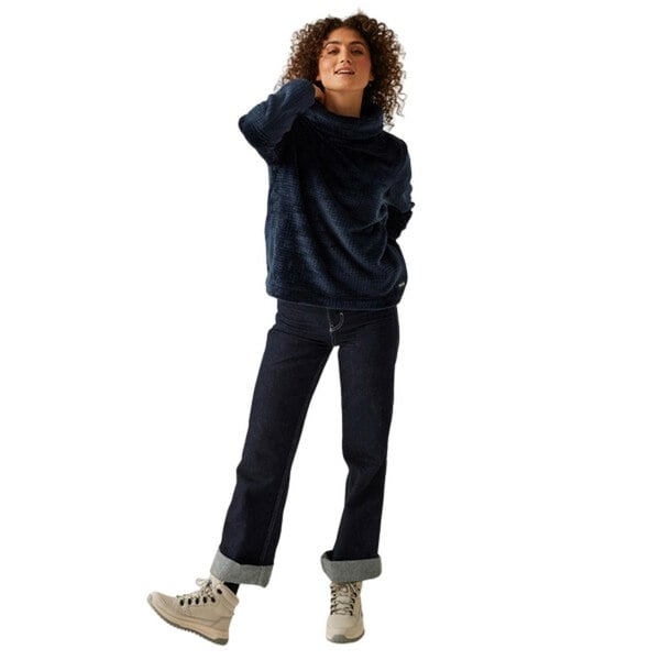 Regatta Women's Bardou II Velour Fleece Top - Navy