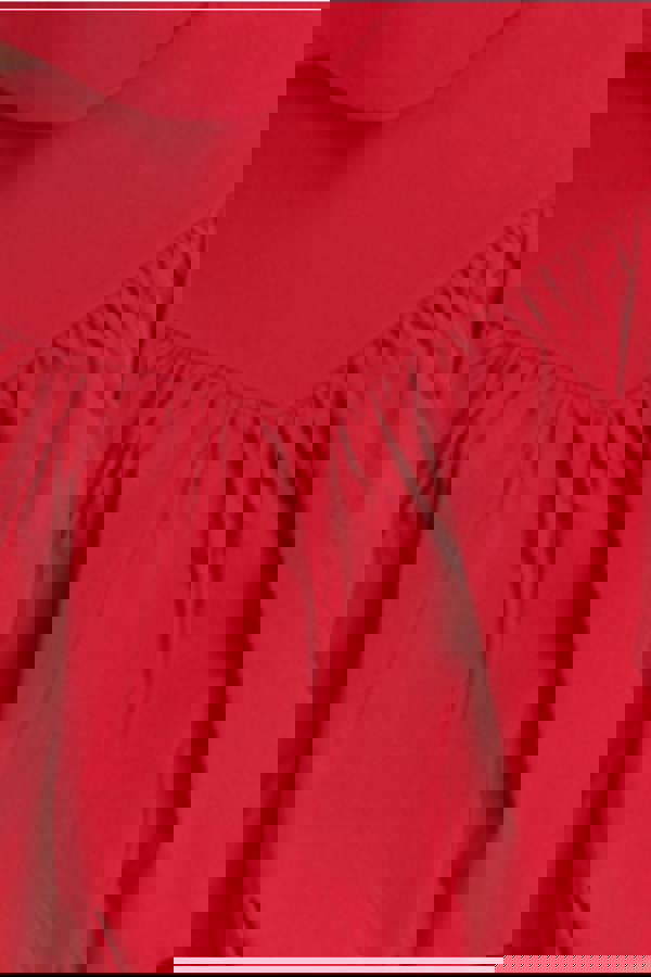 Bengaline Balloon Mini Skirt - Red SK34