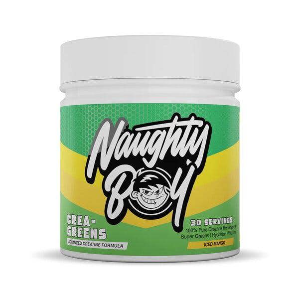 Naughty Boy Crea-Greens, Iced Mango - 270g