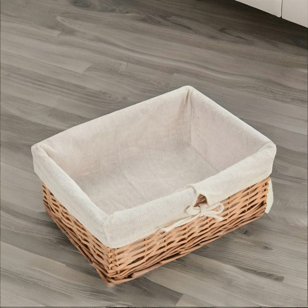 Rafaelo Mobilia 4 Drawer Wicker Basket Storage Unit