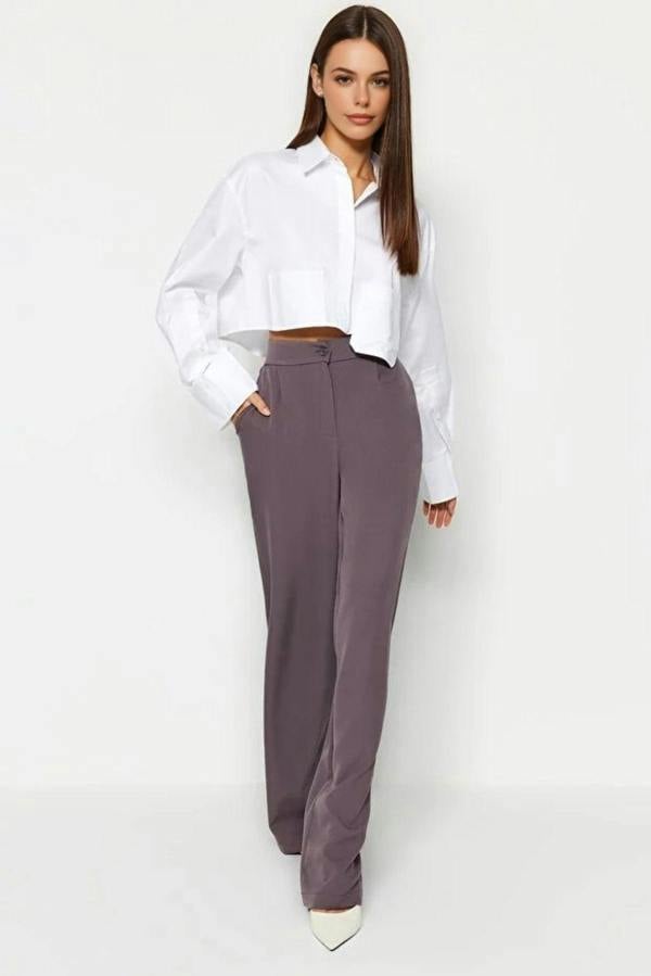 WOVCOR Wide Leg Woven Trousers