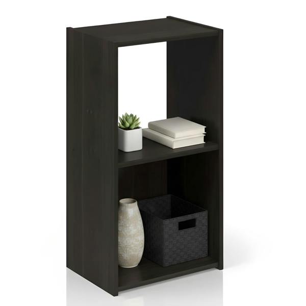 WALPLUS Pelli Cubic Storage Cabinet, 2x1, Espresso designed for practical home storage