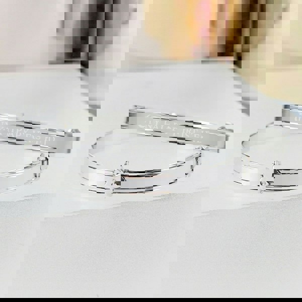 Personalised Memento Company Personalised Eid Sterling Silver Childs Expanding Diamante Star Bracelet