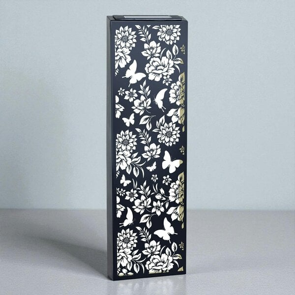 EDH Door Hardware Metal Solar Wall Panel Butterfly – Outdoor LED Garden Light Waterproof Decor
