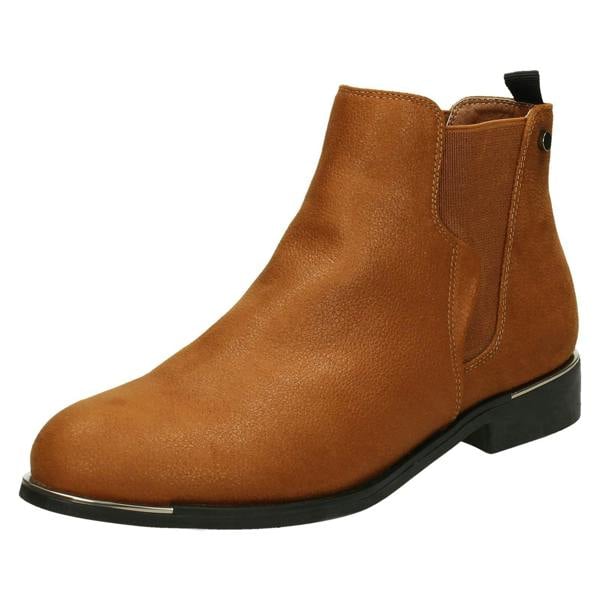 Down to Earth Ladies Down To Earth Low Heel Ankle Boots F50957