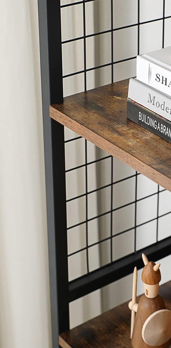Modcraft 4-Tier Bookcase with Metal Frame