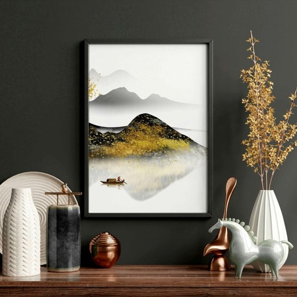 Japandi wall art | set of 3 framed wall art