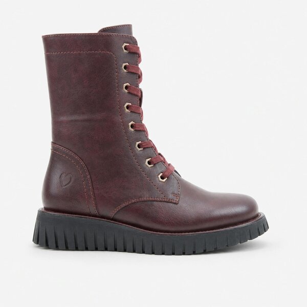 Heavenly Feet MARTINA5 Ankle Boots   in  Red