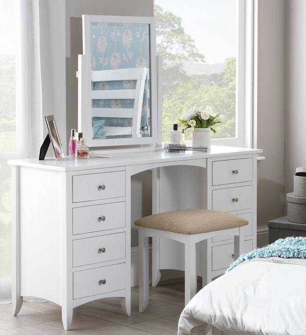 Statement Furniture Edward Hopper Dressing Table Stool Modern Upholstered Bedroom Seat