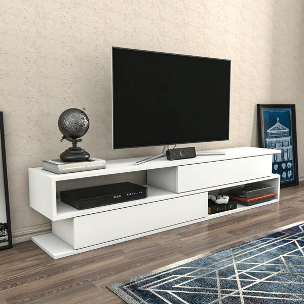 Decorotika Cortez Modern Tv Stand Tv Unit TV Cabinet for Tv's up to 72"