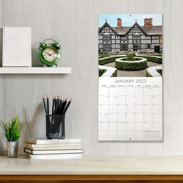 Cheshire Calendar 2027, Wall Calendars, Month To View, Travel, Gift
